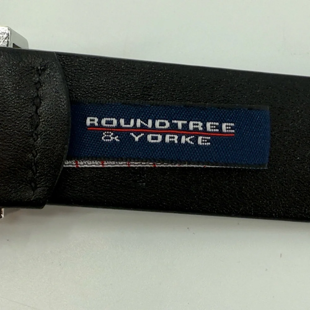 Roundtree‎ & Yorke Men’s Black Contemporary Belt 32